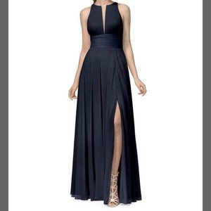 Dusty blue bridesmaid dress